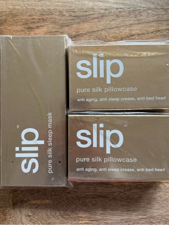 slip Other - Slip Pure Silk Pillowcases x 2 - Queen Size - 20" x 30" -  Sleep Mask in Gold